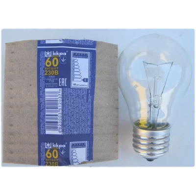Лампа накаливания (ЛОН) 60 Вт цоколь Е27 "Искра" Львов. Лампа накаливания (ЛОН) 60 Вт цоколь Е27 "Искра" Львов.