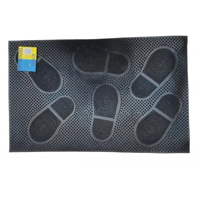 Коврик резиновый (Следы) 37*58 см Коврик резиновый (Следы) 37*58 см