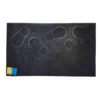 Коврик резиновый (Следы, большой) 45*75 см