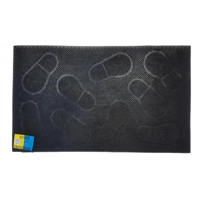 Коврик резиновый (Следы, большой) 45*75 см Коврик резиновый (Следы, большой) 45*75 см