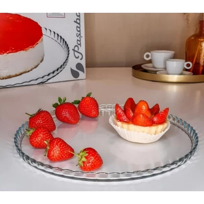 Стеклянное блюдо (28см) Производство Турция 