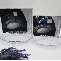 Стеклянные блюда Аврора Большое (33*25см)