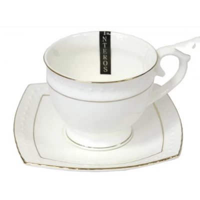 Фарфоровая чашка с блюдцем(280мл) в подарочной упаковке 