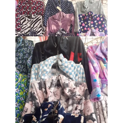 Халат махровый длинный с запахом, с капюшоном, размер 44-58