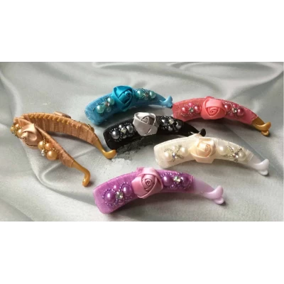 Заколка банан "Нежность", 9 см Заколка банан "Нежность", 9 см