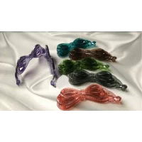 Заколка банан "Прозрачный каучук"