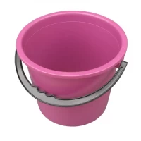 Ведро пластиковое 8 литров цветное "Юнипласт"