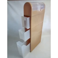 Комод (шкаф) пластиковый для ванной комнаты 450Х156Х1005 мм Консенсус, Цвет разный