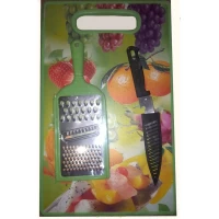 Набор кухонный (доска, терка,нож)