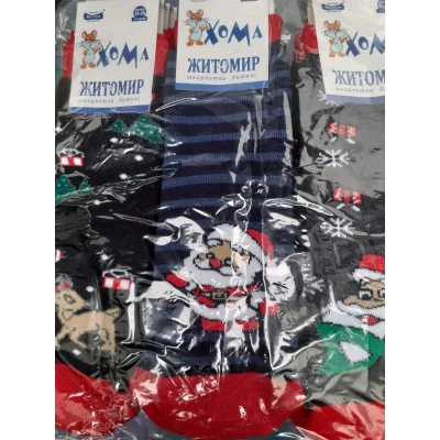 Детские махровые новогодние носки Детские махровые новогодние носки