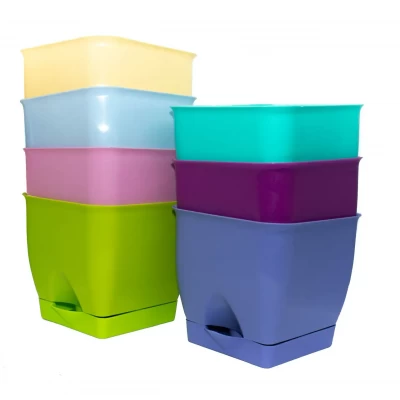 Горшок для цветов 180×180 мм с подставкой 4 литра Горшок для цветов 180×180 мм с подставкой 4 литра