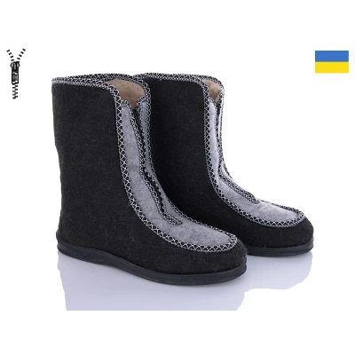 Бурки женские войлок, чорний зима, Размеры - 37-41