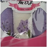 Набор полотенец 3-ка (2 лицевых и 1 банное) Турция. в ассортименте