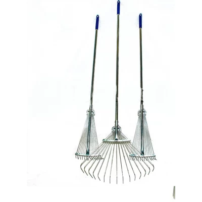 Грабли веерные раздвижные с ручкой