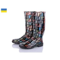 Сапоги женские силикон клетка, демисезон. Размеры - 36-41(расцветки в ассортименте)