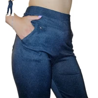 Женские брюки с узором, бамбук, БАТАЛ  (L-6XL) 46-56