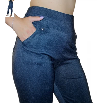 Женские брюки с узором, бамбук, БАТАЛ  (L-6XL) 46-56