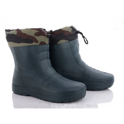 Мужские галоши зелёные ГП-05 с вытяжным чулком, Размеры: 41-45