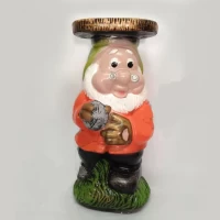 Фигурка для дачи Гном с подставкой 40 см