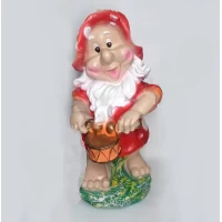 Садовая статуэтка Гном с барабаном 42 см