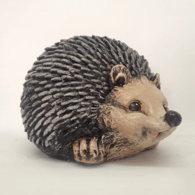 Садовая фигура Ежик папа 15 см, Материал - гипс