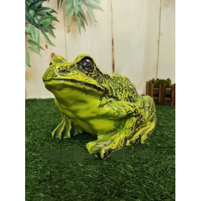 Садовая фигура Жаба сидит высота 15 см, Материал - гипс