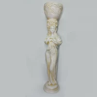 Садово-парковая фигура Девушка Ева с кашпо 105 см