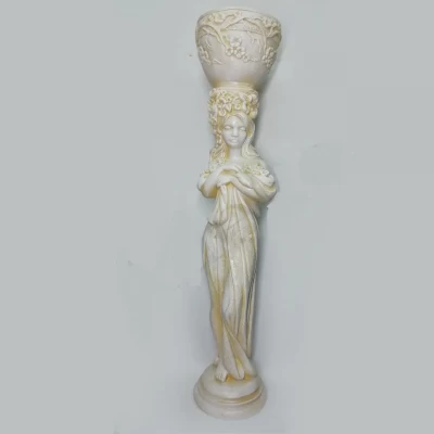 Садово-парковая фигура Девушка Ева с кашпо 105 см