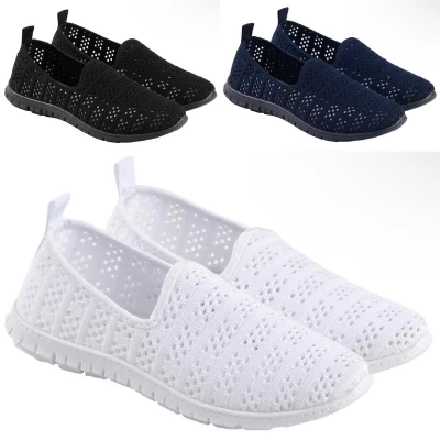 Мокасины женские сетка, р.36-40 (Черные, Синие, Серые) 596 Мокасины женские сетка, р.36-40 (Черные, Синие, Серые) 596