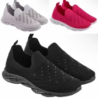 Мокасины женские сетка, р.36-40 (Черные, Красные, Беж)