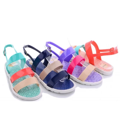 Босоножки женские силикон, Размеры - 37-41, 113-2 mix 