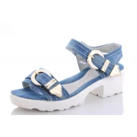 Босоножки подростковые джинс, Р. 30-37, ZB31