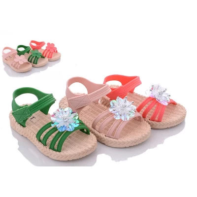 Босоножки детские силикон, размер 24-29, 5801 mix