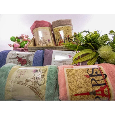 Полотенце для бани Микрофибра с термонаклейкой 137 см / 69 см