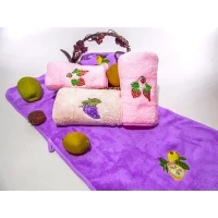 Полотенце для рук Микрофибра с вышивкой. Размер 70 см / 35 см