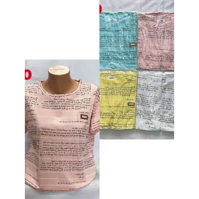 Футболка женская размеры 48-52 микс. Ткань котон 44559