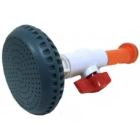 Душ в сборе, белый кран, сгон пластик, 20 см. Резьба 3/4