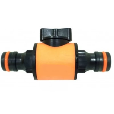 Адаптер двухсторонний с запорным краном