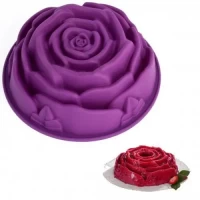 Силиконовая форма для выпечки тортов и кексов "Роза" Диам. 23 (см), глуб. 6 (см)