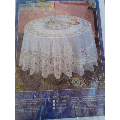 Виниловая скатерть круг 180 Виниловая скатерть круг 180