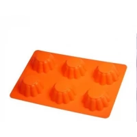 Силиконовая форма для выпечки Кекс класический 6 гл