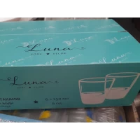 Стакан стекло круглый 200мл (уп. 6 шт)