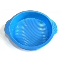 Силиконовая форма для выпечки универсальная с ручками 28 см.