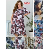 Женский сарафан штапель 3D, микс цветов р.64-66