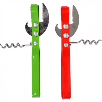 Открывалка-штопор цветной 14*1,5*4 см