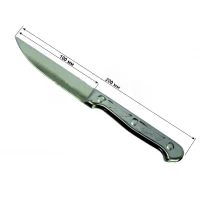 Нож кухонный "РЫБКА" №1, металлическая ручка, маленький, 200 мм.