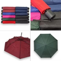 Однотонный механический зонтик на 8 карбоновых спиц, "анти-ветер" 53205