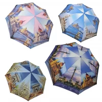 Зонтик полуавтомат, на 8 карбоновых спиц "анти-ветер", 21303