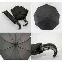 Зонт мужской полный автомат на 9 спиц "антиветер", 509A 