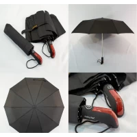 Зонт мужской полный автомат на 10 карбоновых спиц "антиветер", 458A Венгрия
